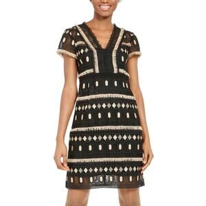 Nanette Lepore Effortless Geo-Lace Sheath Dress